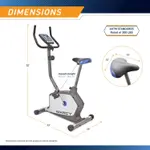 Upright Magnetic Resistance  with Adjustable Resistance for Cardio Workout Exercise Bike – Thumbnail 4